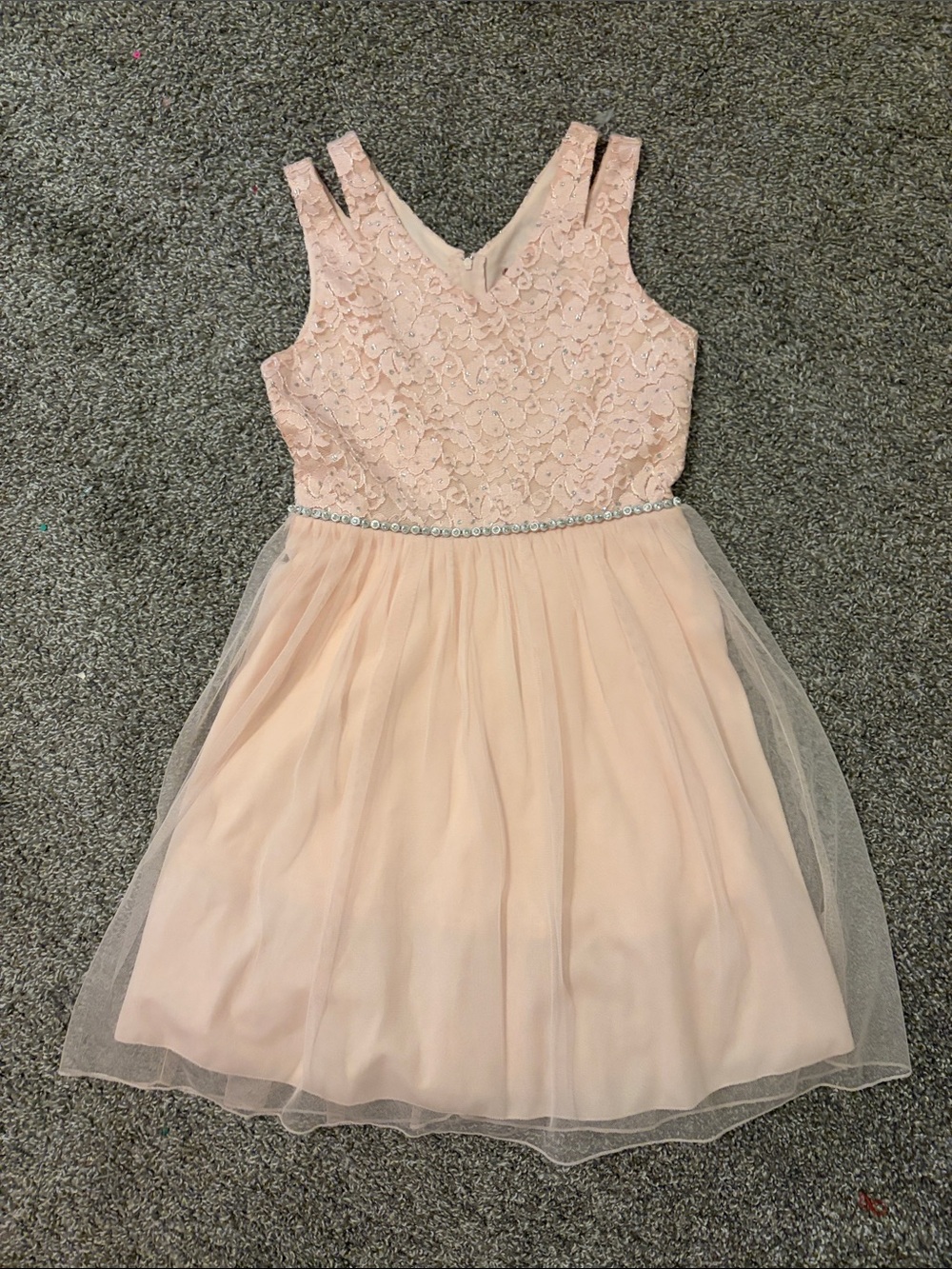 Speechless Blush Pink Lace & Tulle Party Dress